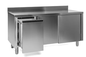Arbeitsschränke, Arbeitsschränke geschlossen, Edelstahlmöbel