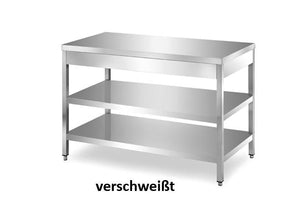 Arbeitstische, Bautiefe 60cm, Bautiefe 70cm, Edelstahlmöbel