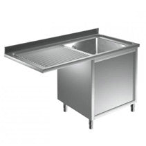 Spülmaschinenschränke 1 Becken, Edelstahlmöbel, Spültechnik