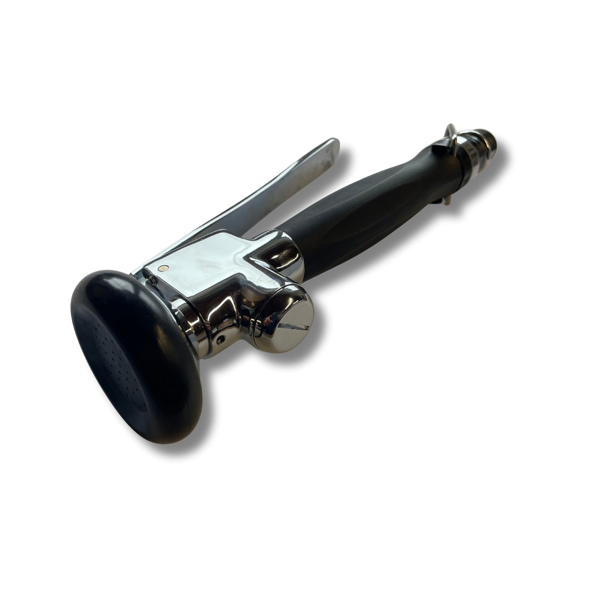 VM Europa Profi Gastro Handbrause Schwarz mit Feststellbügel | 1/2" Standard-AG | Ersatzbrause für Geschirrbrause | 24,5cm lang