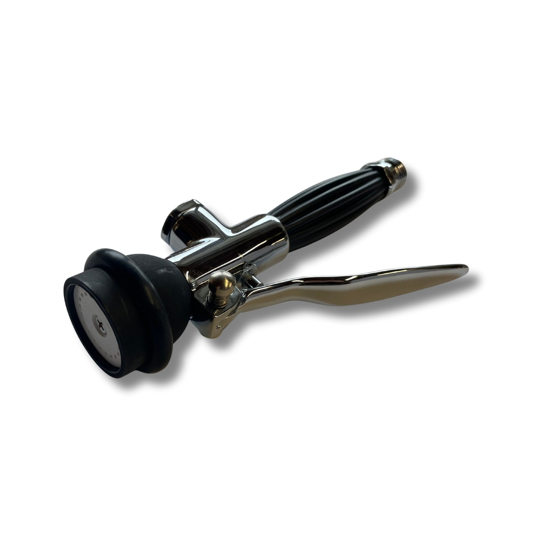 VM Europa ECO Profi Gastro Handbrause Schwarz mit Feststellbügel | 1/2" Standard-AG | Leichte 438g Edelstahl Ersatzbrause | 20cm lang