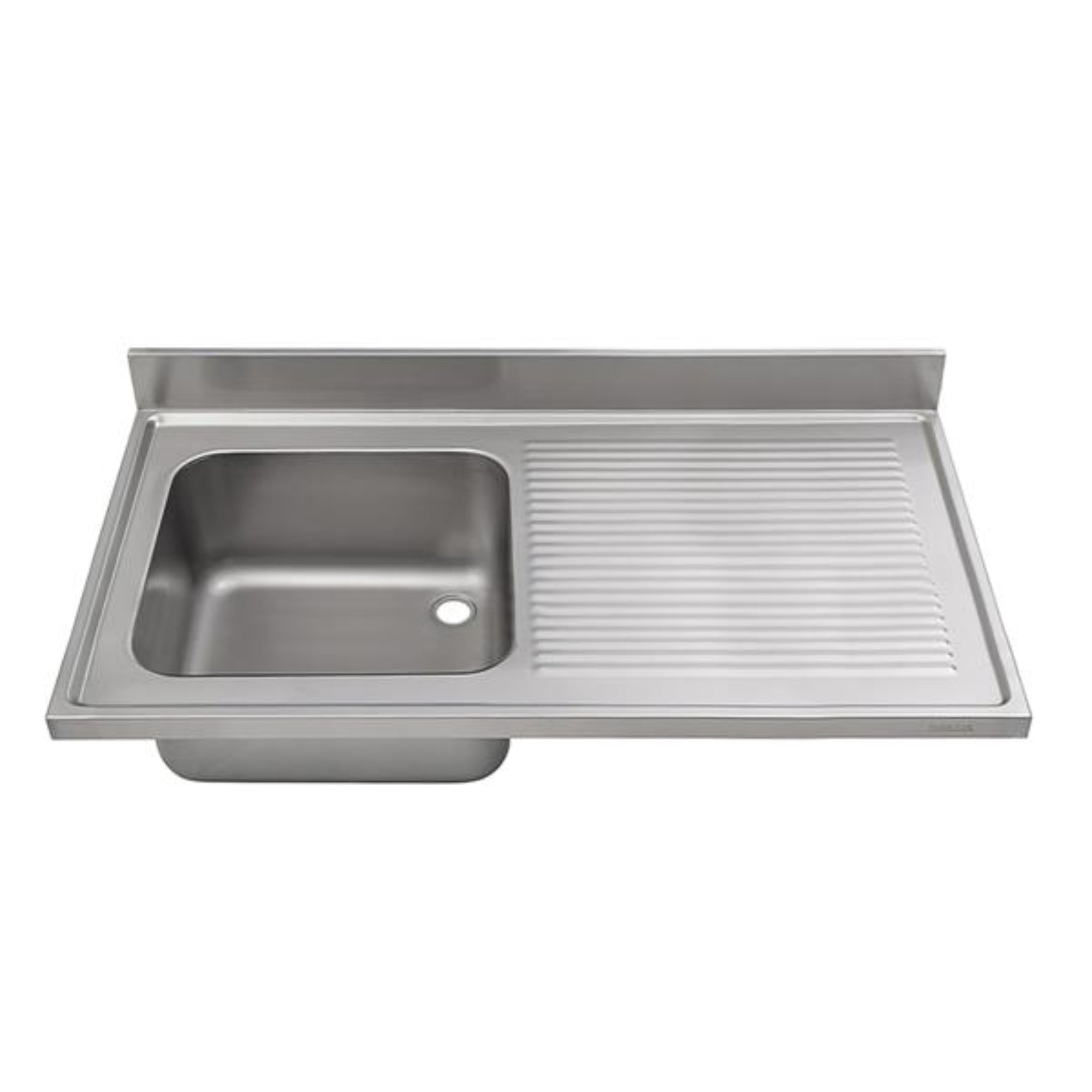 Edelstahl Spülabdeckung 1 Becken liks - AISI 201 - alle Größen - Spüle Abdeckung Gastrospüle Edelstahlspüle