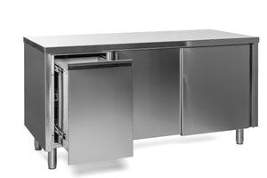 Arbeitsschränke, Arbeitsschränke geschlossen, Edelstahlmöbel
