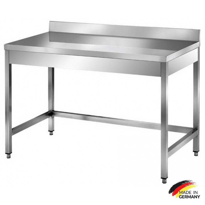 Edelstahl Arbeitstisch ohne Grundboden Premium - alle Größen zur Selbstmontage oder verschweißt