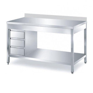 Arbeitstische, Bautiefe 60cm, Bautiefe 70cm, Edelstahlmöbel