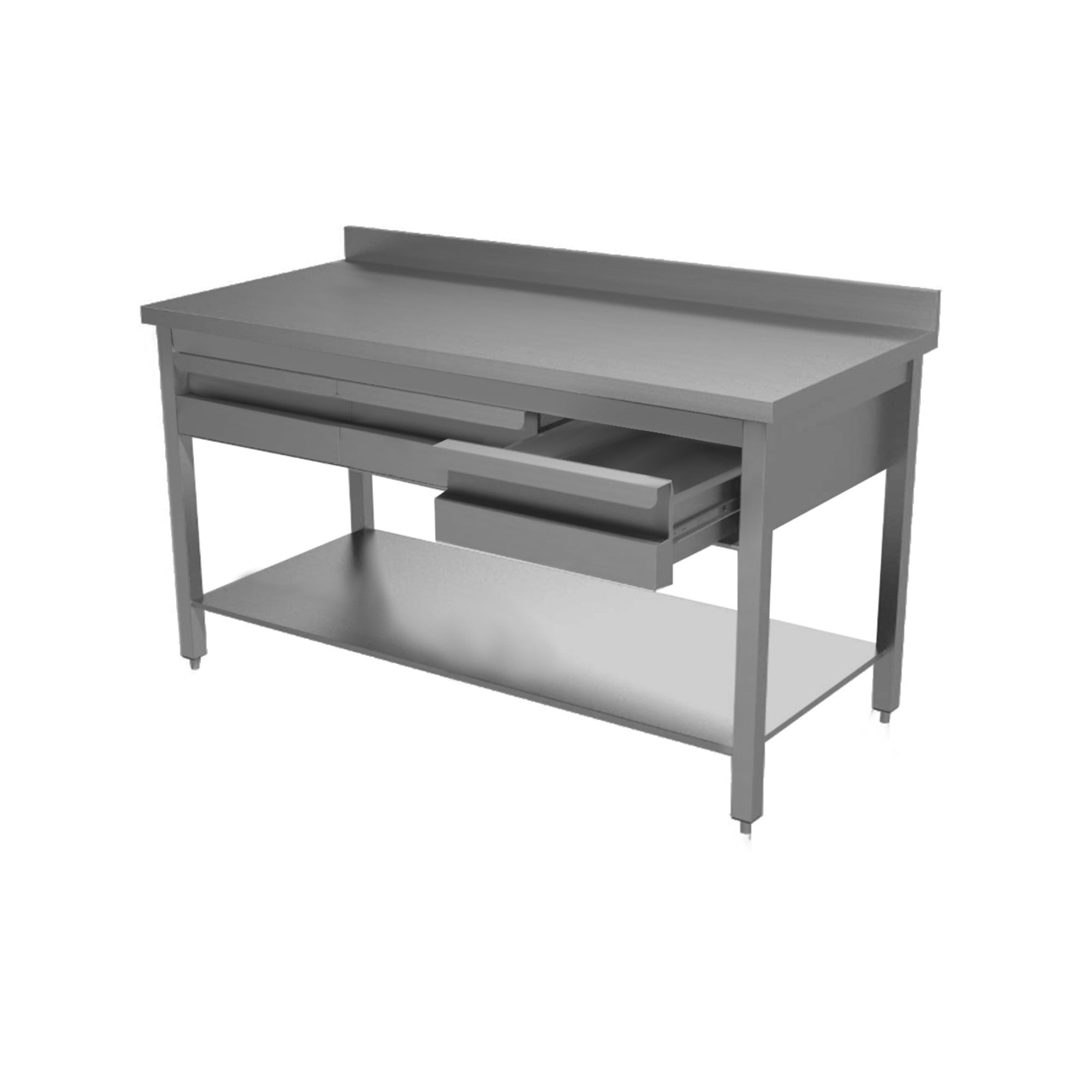 Arbeitstische, Bautiefe 60cm, Bautiefe 70cm, Edelstahlmöbel