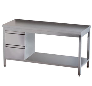 Arbeitstische, Bautiefe 60cm, Bautiefe 70cm, Edelstahlmöbel