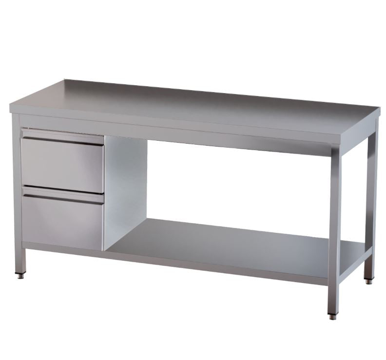 Arbeitstische, Bautiefe 60cm, Bautiefe 70cm, Edelstahlmöbel