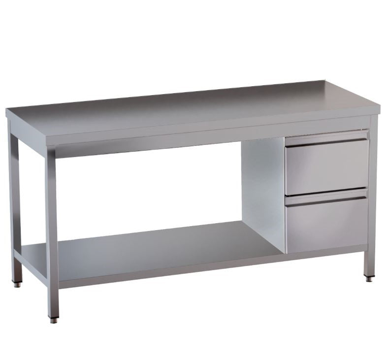 Arbeitstische, Bautiefe 60cm, Bautiefe 70cm, Edelstahlmöbel