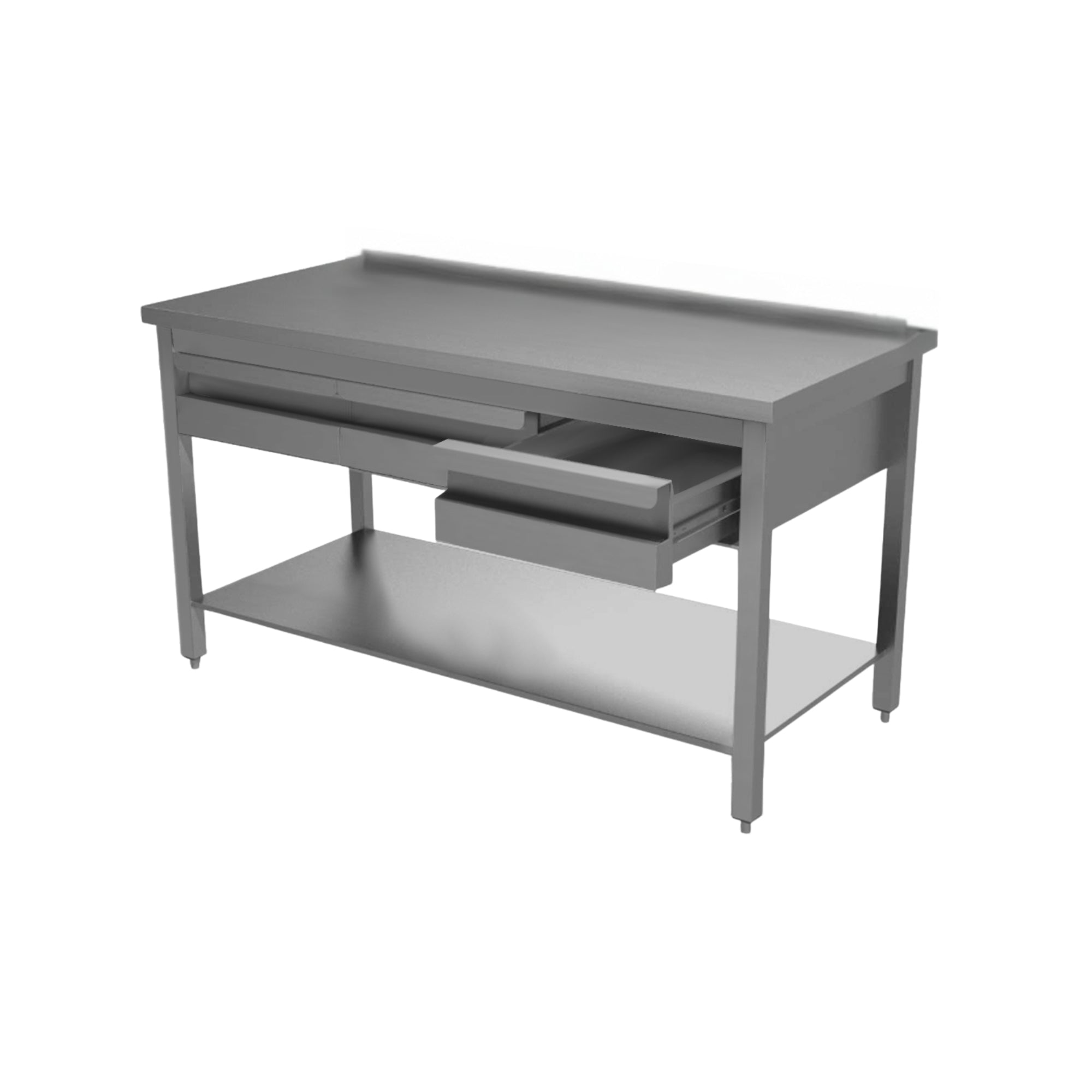 Arbeitstische, Bautiefe 60cm, Bautiefe 70cm, Edelstahlmöbel