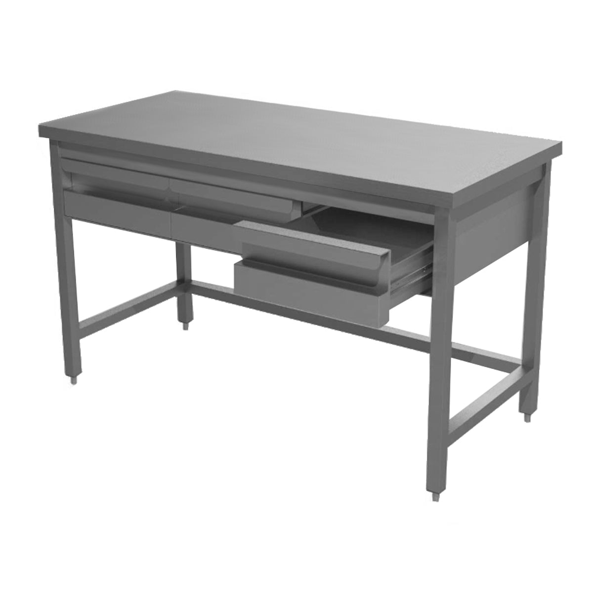 Arbeitstische, Bautiefe 60cm, Bautiefe 70cm, Edelstahlmöbel