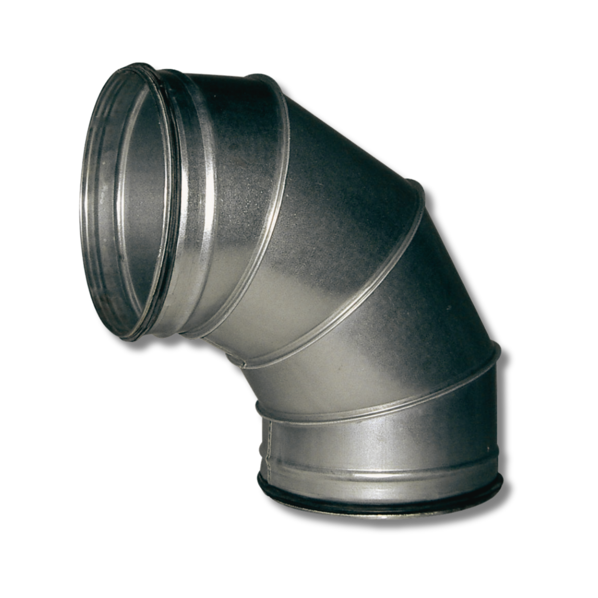 Bogen 90°, Ø 300mm, Stahlblech, verzinkt