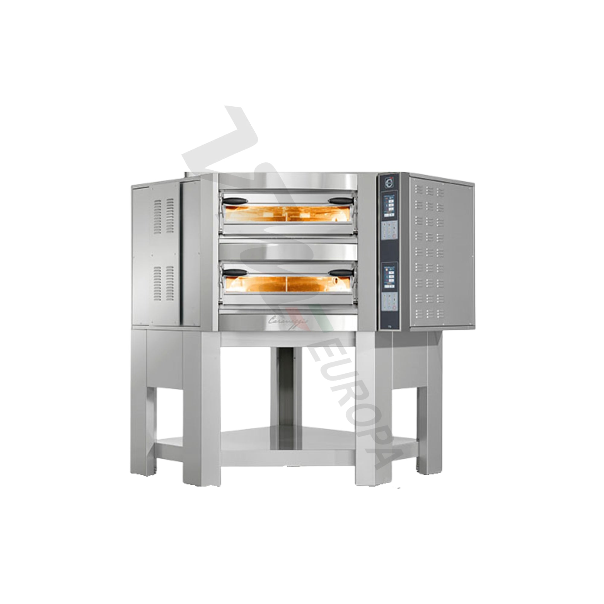 Cuppone Caravaggio Pizzaofen für 8 Pizzen Ø35cm 2 Kammern Touch-Display - CR835/2TS