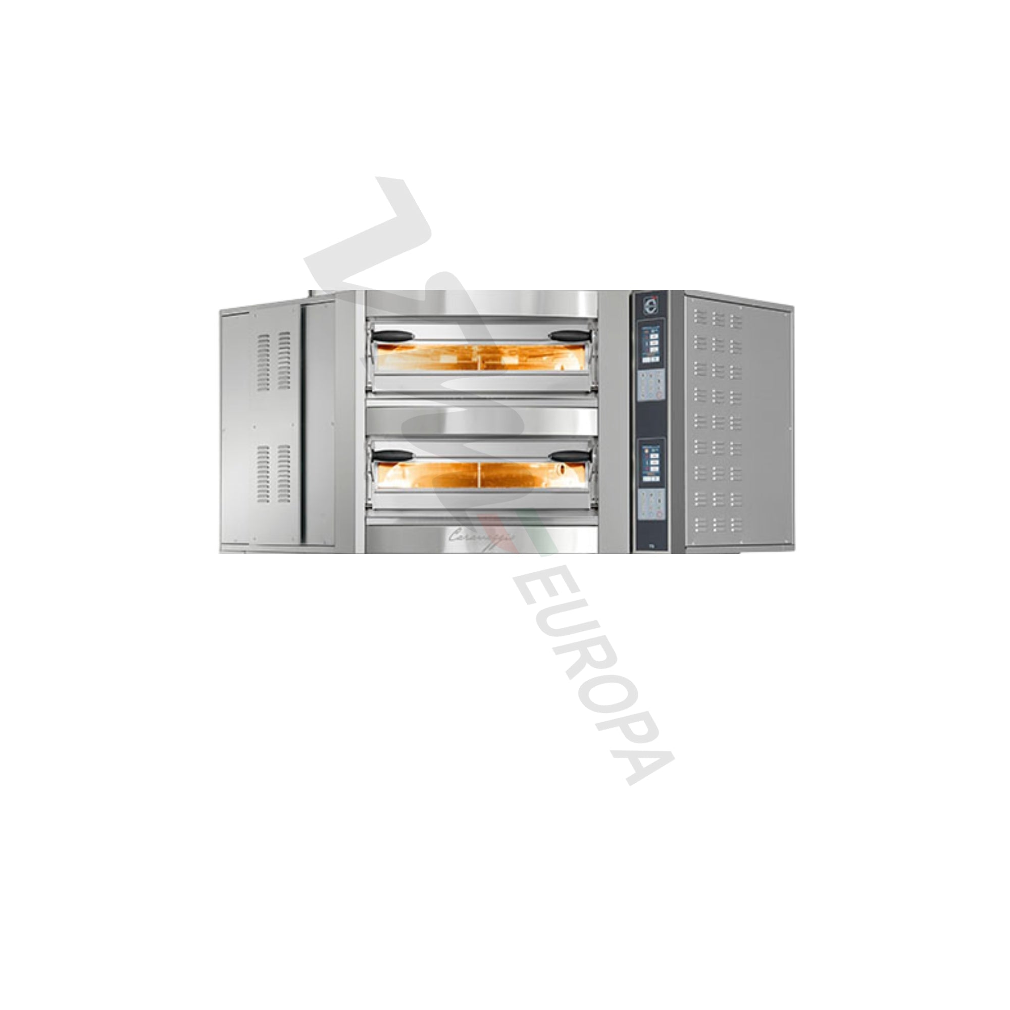 Cuppone Caravaggio Pizzaofen für 8 Pizzen Ø35cm 2 Kammern Touch-Display - CR835/2TS