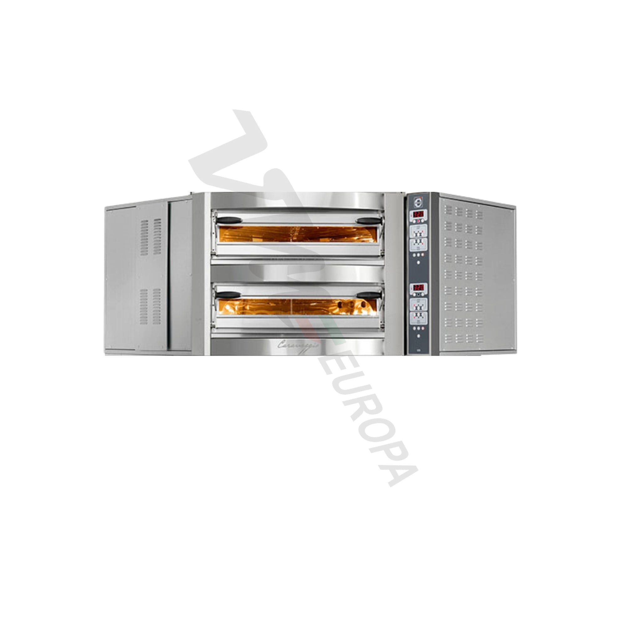 Cuppone Caravaggio Pizzaofen für 4 Pizzen Ø35cm 2 Kammern Knopfsteuerung - CR535/2CD