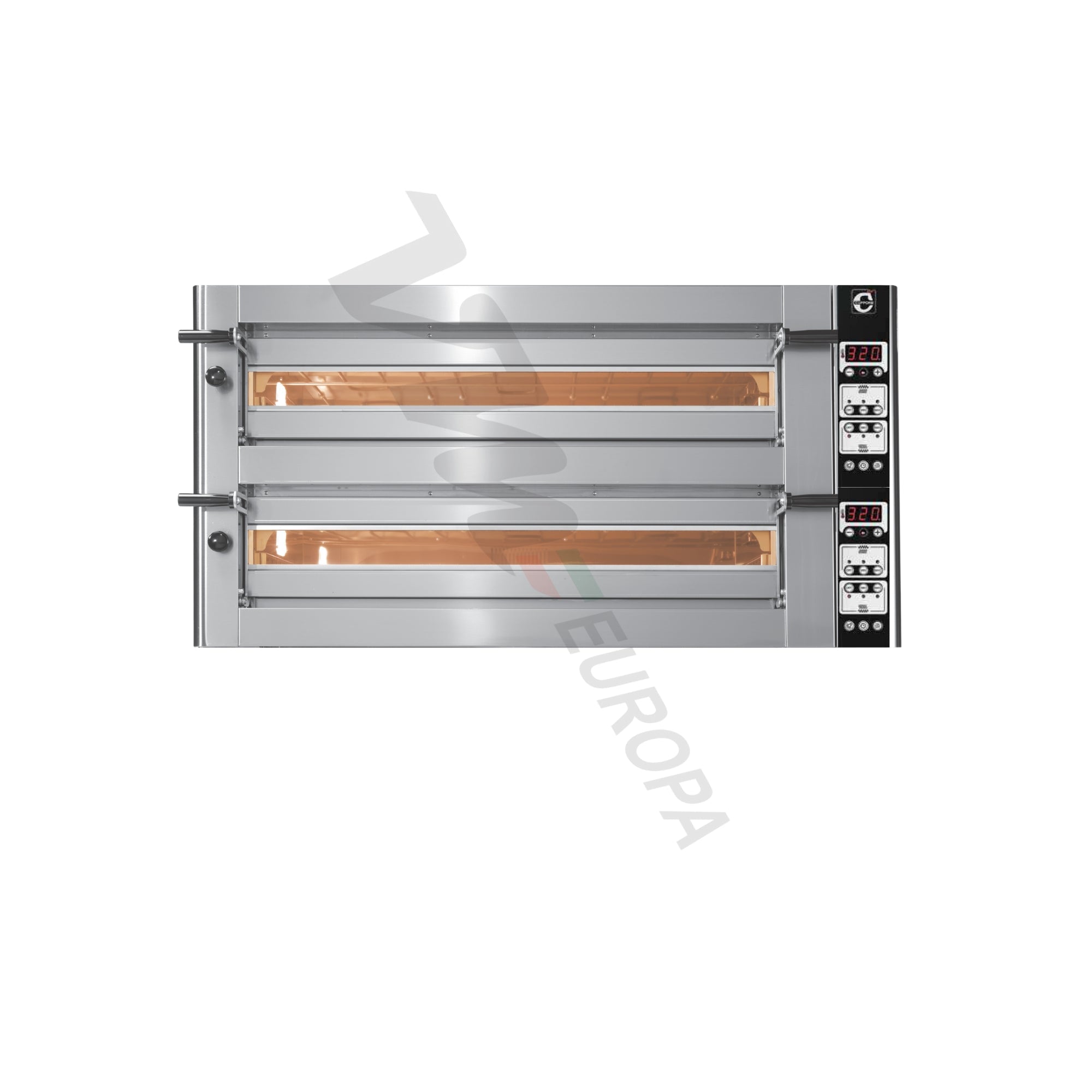 Cuppone Donatello Pizzaofen für 6+6 Pizzen Ø35cm 2 Kammer Digital - DN635/2D