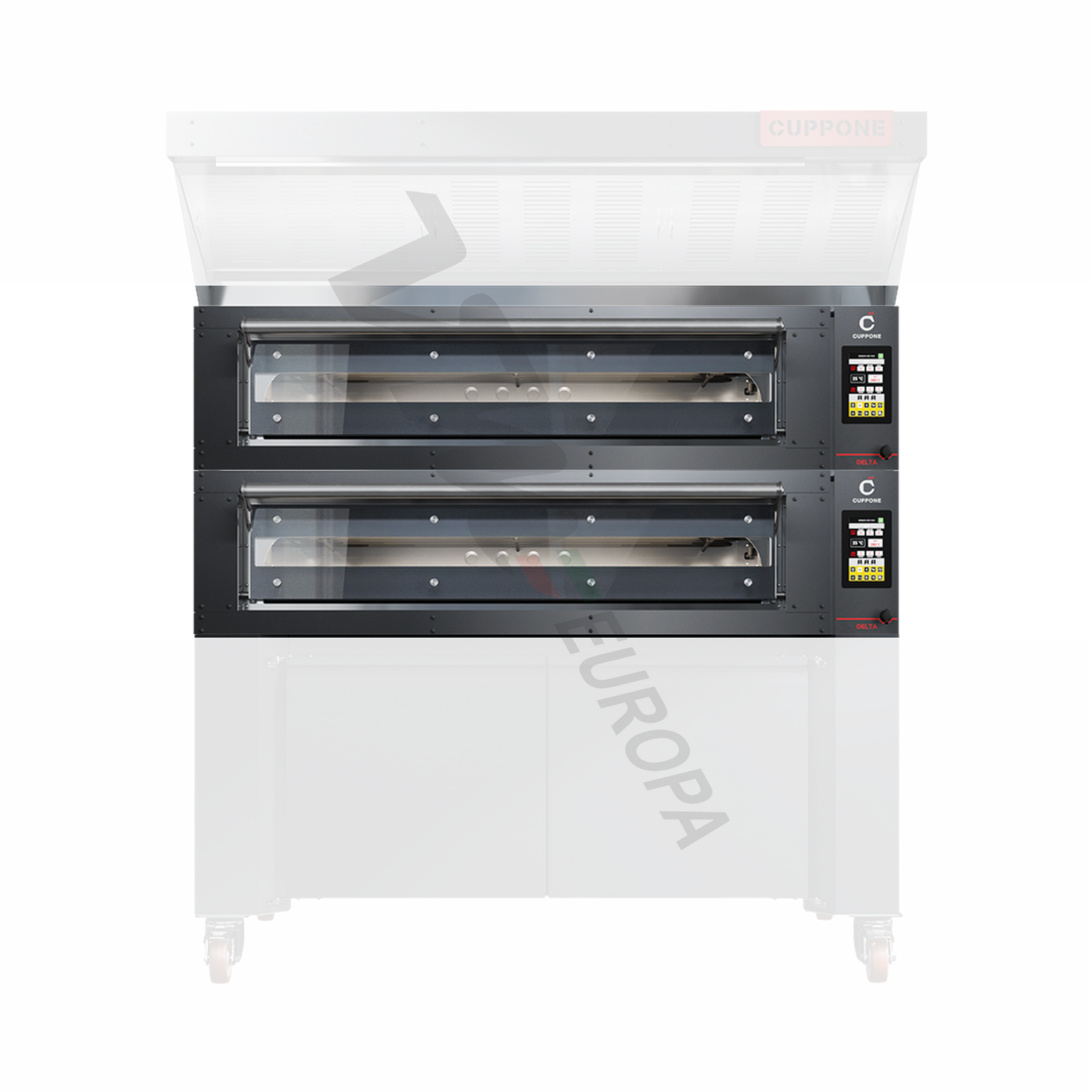 Cuppone Delta Pizzaofen für bis zu 9+9 Pizzen Ø35cm 2 Kammer Digital - DO6TL oder DO6TH
