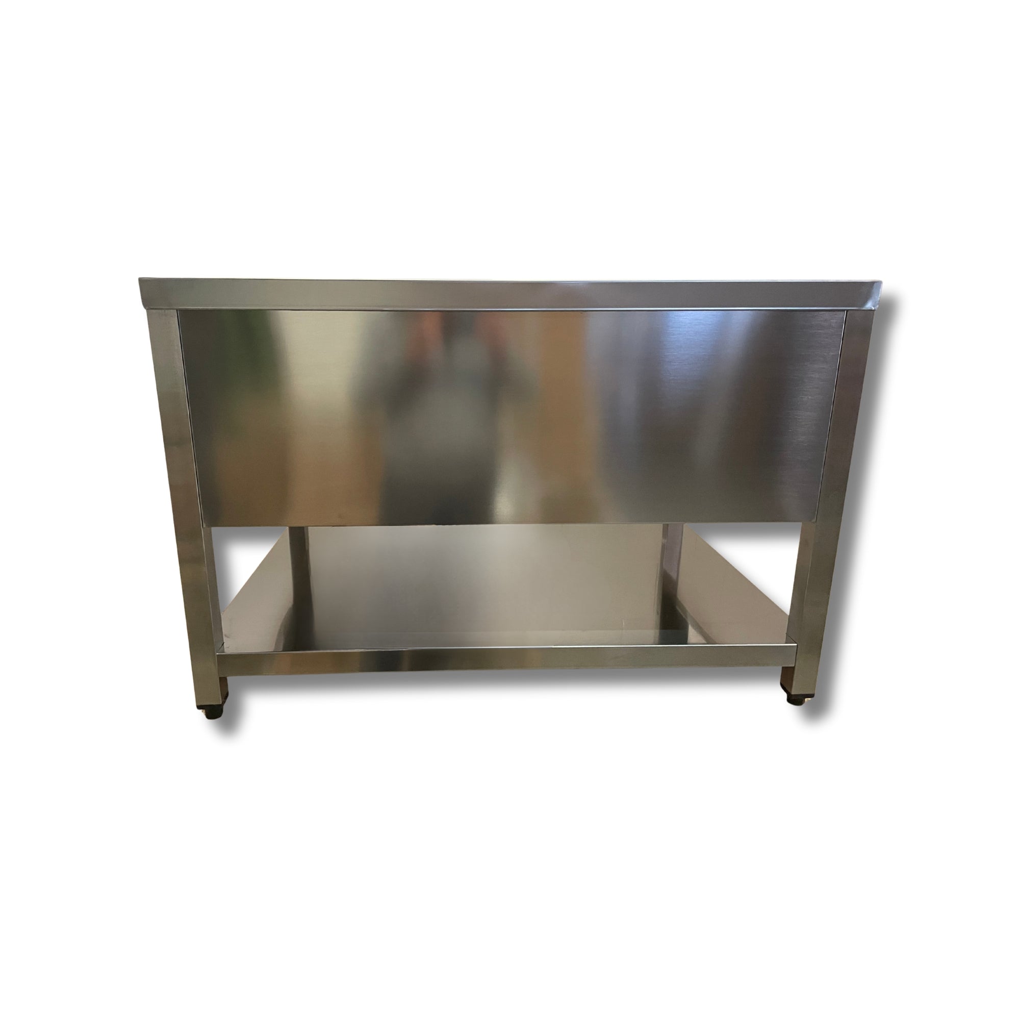 Edelstahl Grilltisch, Untertisch, Unterbau Tisch mit Grundboden  in allen Größen - VM Europa