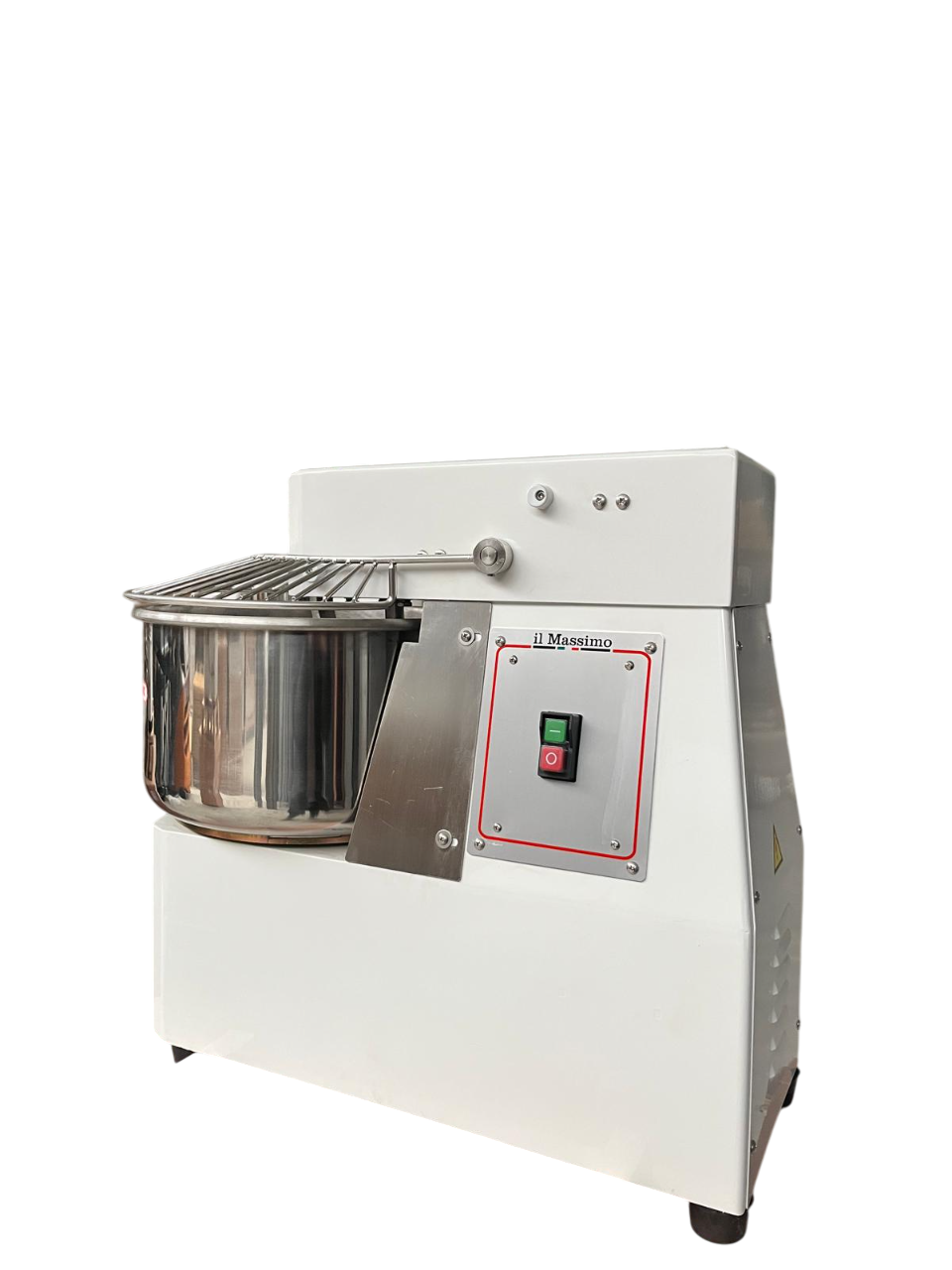 Professionelle Teigknetmaschine 10L | 1 Geschwindigkeit | Feste Rührschüssel | 9kg Teig | 370W | 230V | Edelstahl