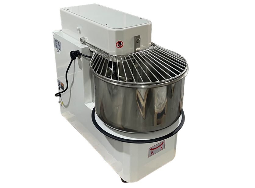 Professionelle Teigknetmaschine 40L | 1 Geschwindigkeit | Abnehmbare Rührschüssel | 38kg Teig | 2200W | 230V | Edelstahl