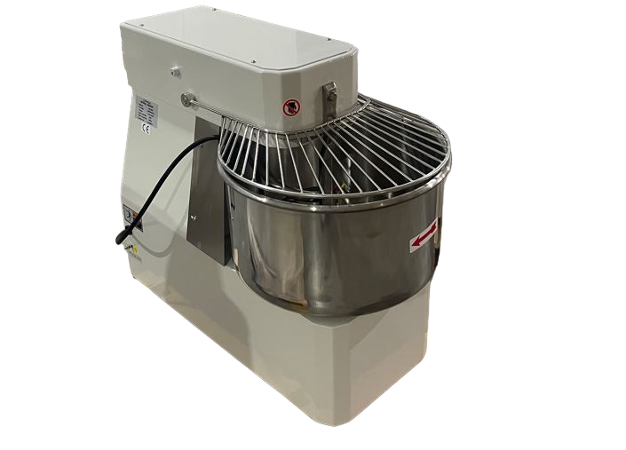 Professionelle Teigknetmaschine 40L | 2 Geschwindigkeiten | Feste Rührschüssel | 38kg Teig | 1500/2200W | 380V | Edelstahl
