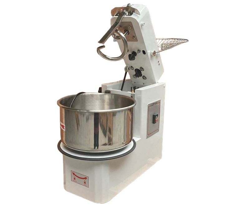Professionelle Teigknetmaschine 40L | 2 Geschwindigkeiten | Abnehmbare Rührschüssel | 38kg Teig | 1500/2200W | 380V | Edelstahl