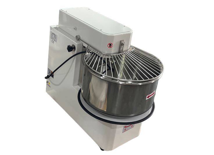 Professionelle Teigknetmaschine 50L | 2 Geschwindigkeiten | Abnehmbare Rührschüssel | 44kg Teig | 1500/2200W | 380V | Edelstahl