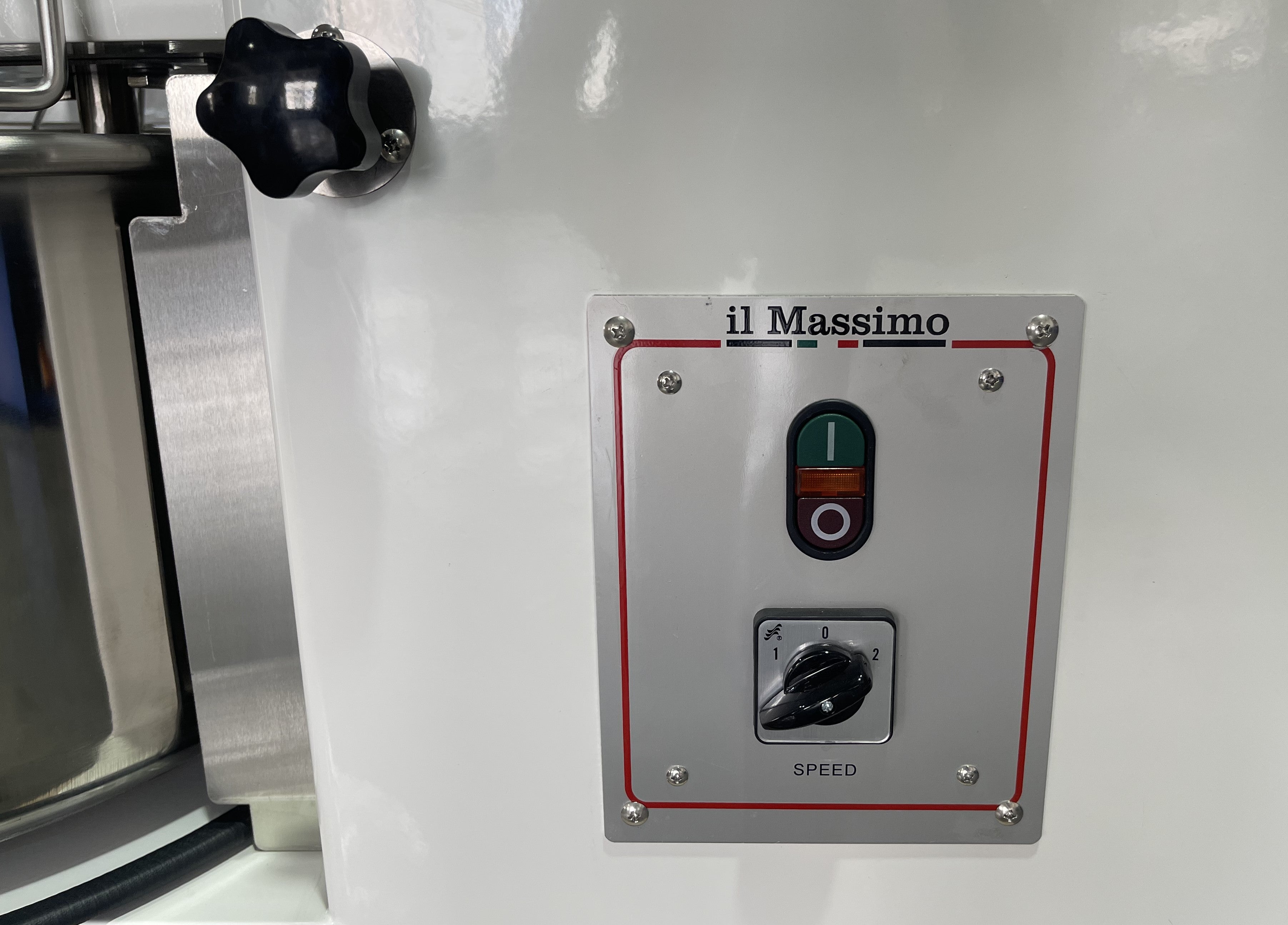Professionelle Teigknetmaschine 50L | 2 Geschwindigkeiten | Abnehmbare Rührschüssel | 44kg Teig | 1500/2200W | 380V | Edelstahl