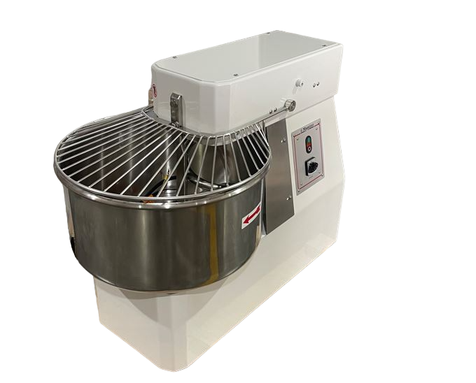 Professionelle Teigknetmaschine 50L | 2 Geschwindigkeiten | Feste Rührschüssel | 44kg Teig | 1500/2200W | 380V | Edelstahl