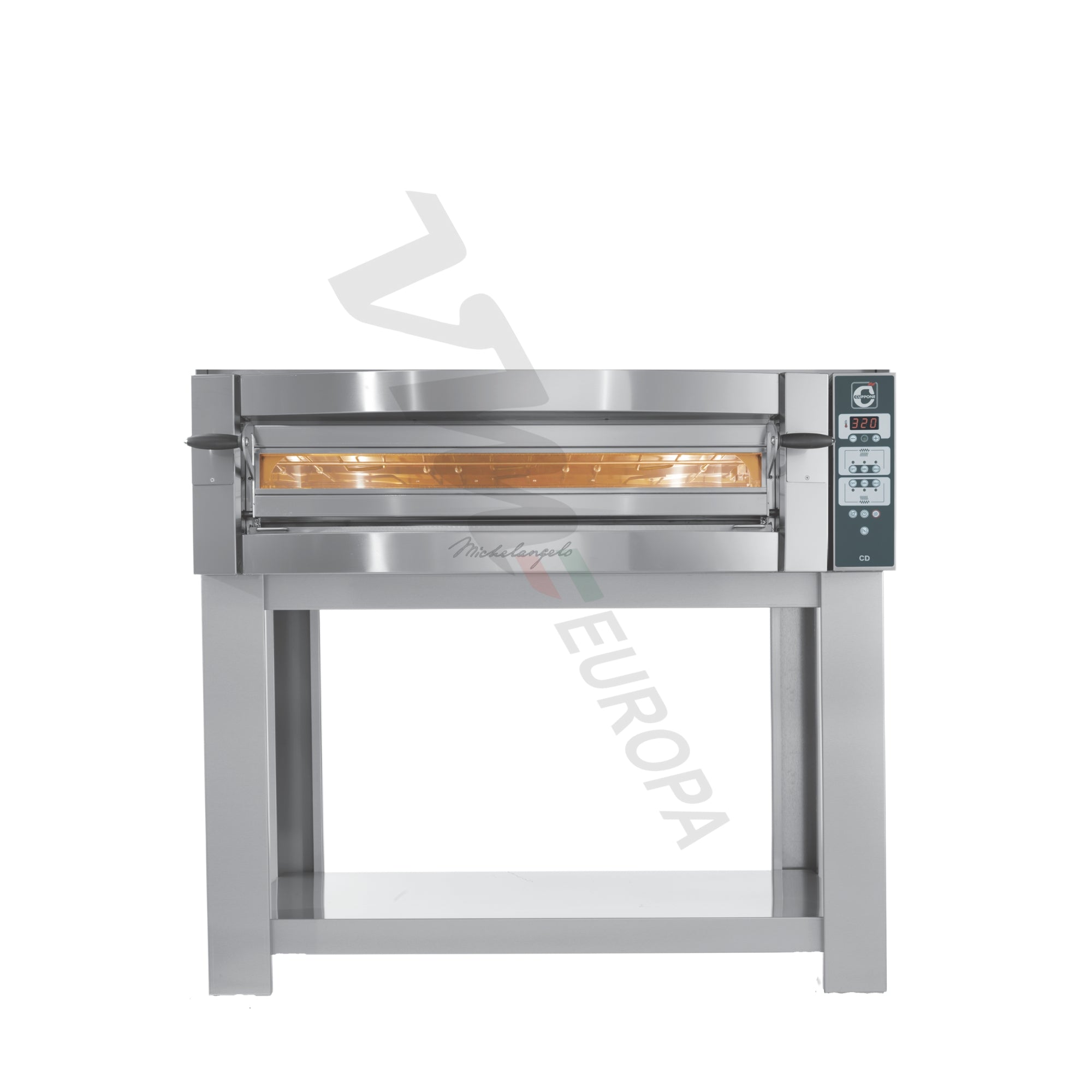 Cuppone Michelangelo Pizzaofen für 6 Pizzen Ø35cm 1 Kammer Knopfsteuerung - ML635/1CD