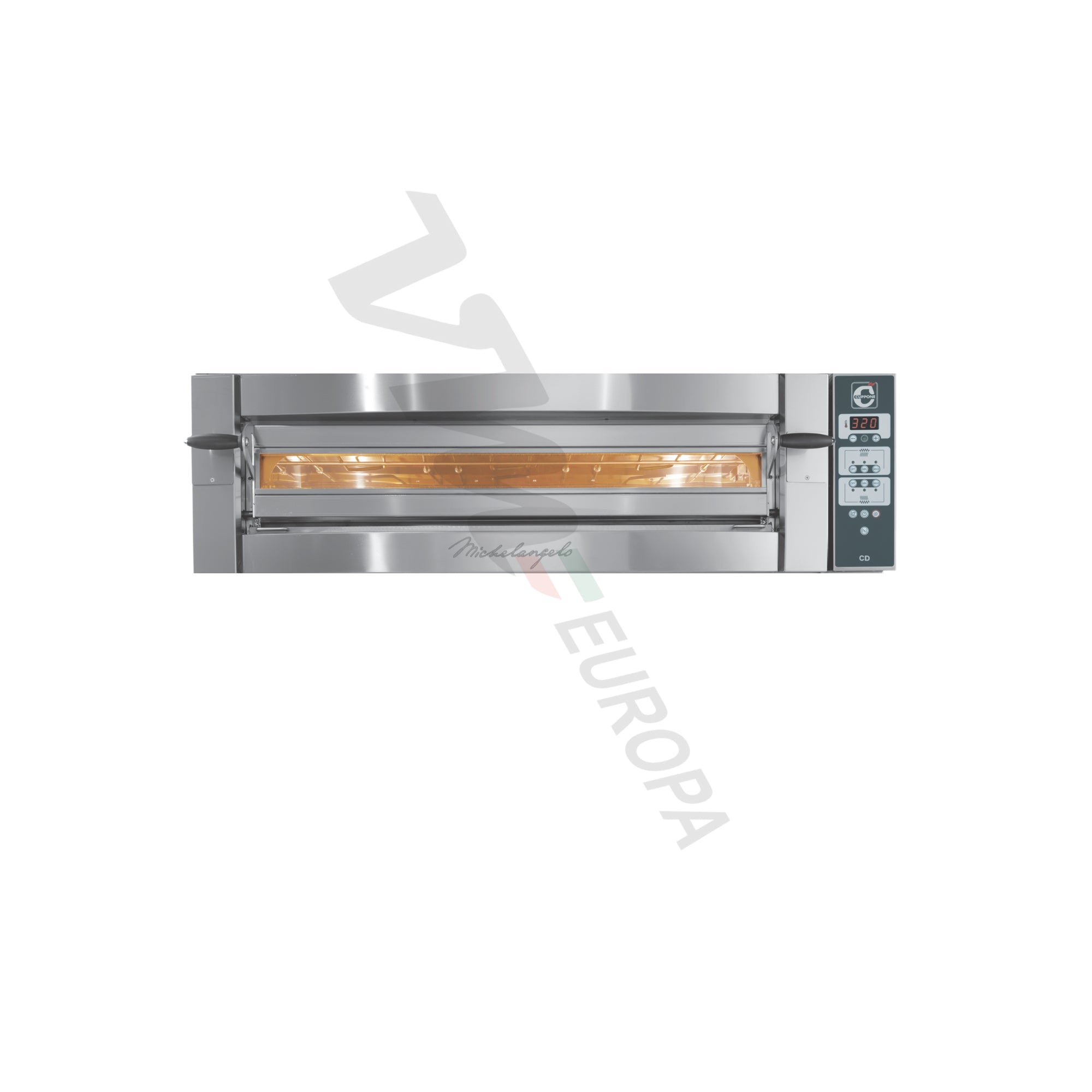 Cuppone Michelangelo Pizzaofen für 9 Pizzen Ø35cm 1 Kammer Knopfsteuerung - ML935/1CD