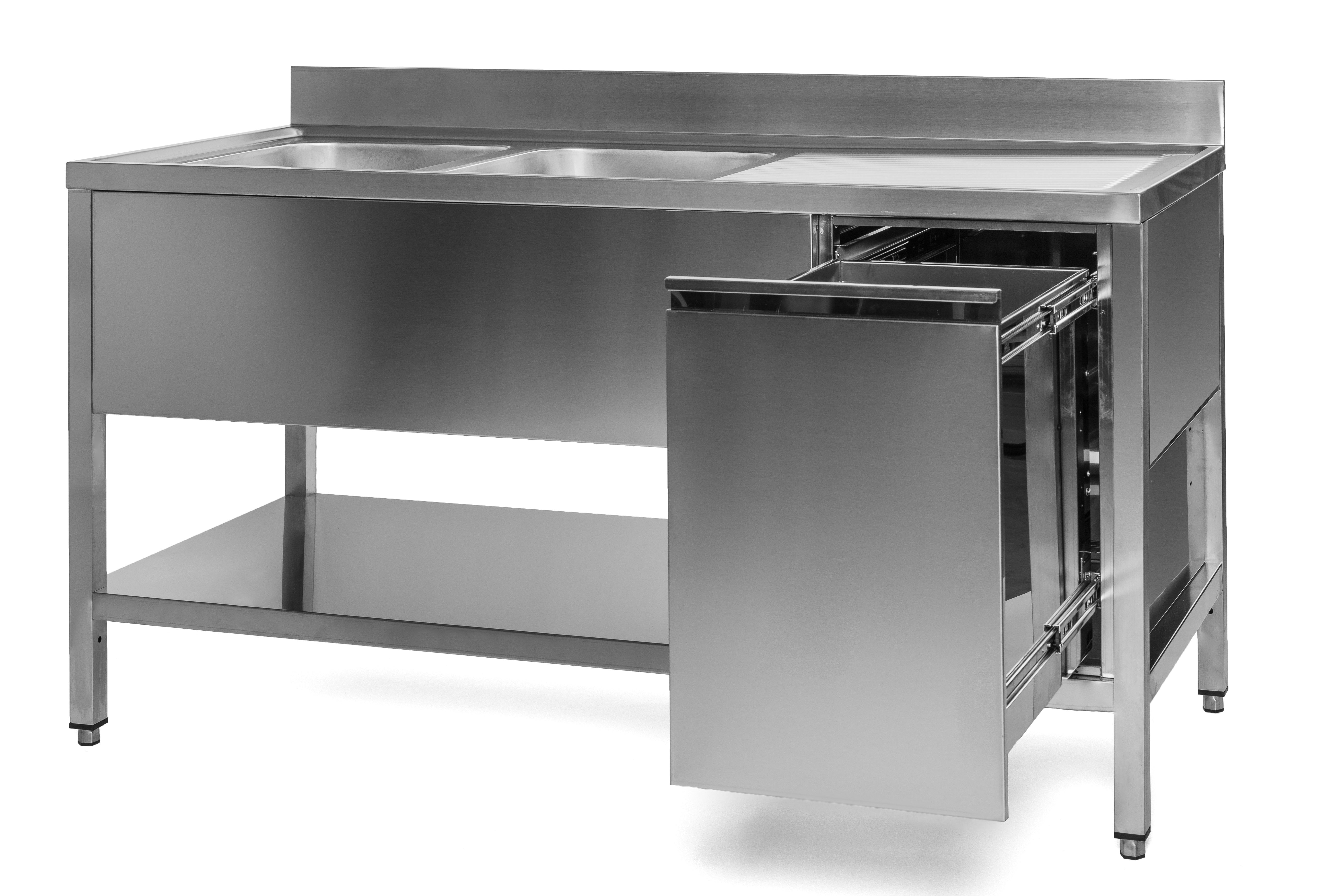 Spültische - Tiefe 60cm, Spültische - Tiefe 70cm, Spültische, Spülschränke + 2 Becken, Edelstahlmöbel, Spültechnik