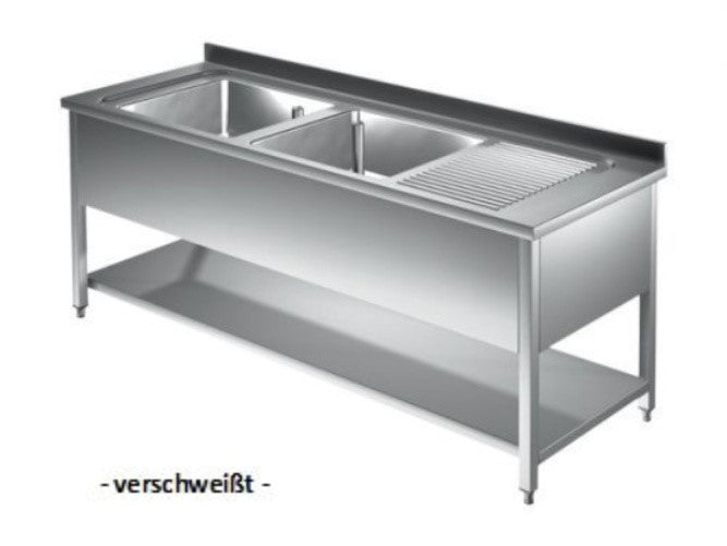 Spültische - Tiefe 60cm, Spültische - Tiefe 70cm, Spültische, Spülschränke + 2 Becken, Edelstahlmöbel, Spültechnik