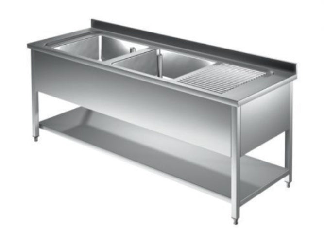 Spültische - Tiefe 60cm, Spültische - Tiefe 70cm, Spültische, Spülschränke + 2 Becken, Edelstahlmöbel, Spültechnik