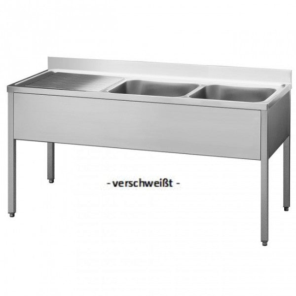 Spültische - Tiefe 60cm, Spültische - Tiefe 70cm, Spültische, Spülschränke + 2 Becken, Edelstahlmöbel, Spültechnik