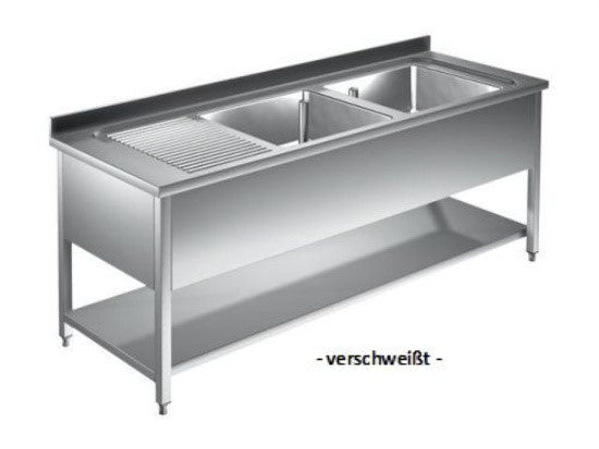 Spültische - Tiefe 60cm, Spültische - Tiefe 70cm, Spültische, Spülschränke + 2 Becken, Edelstahlmöbel, Spültechnik