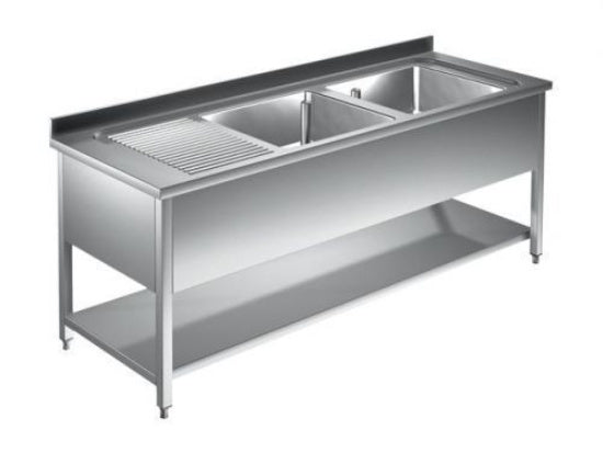 Spültische - Tiefe 60cm, Spültische - Tiefe 70cm, Spültische, Spülschränke + 2 Becken, Edelstahlmöbel, Spültechnik