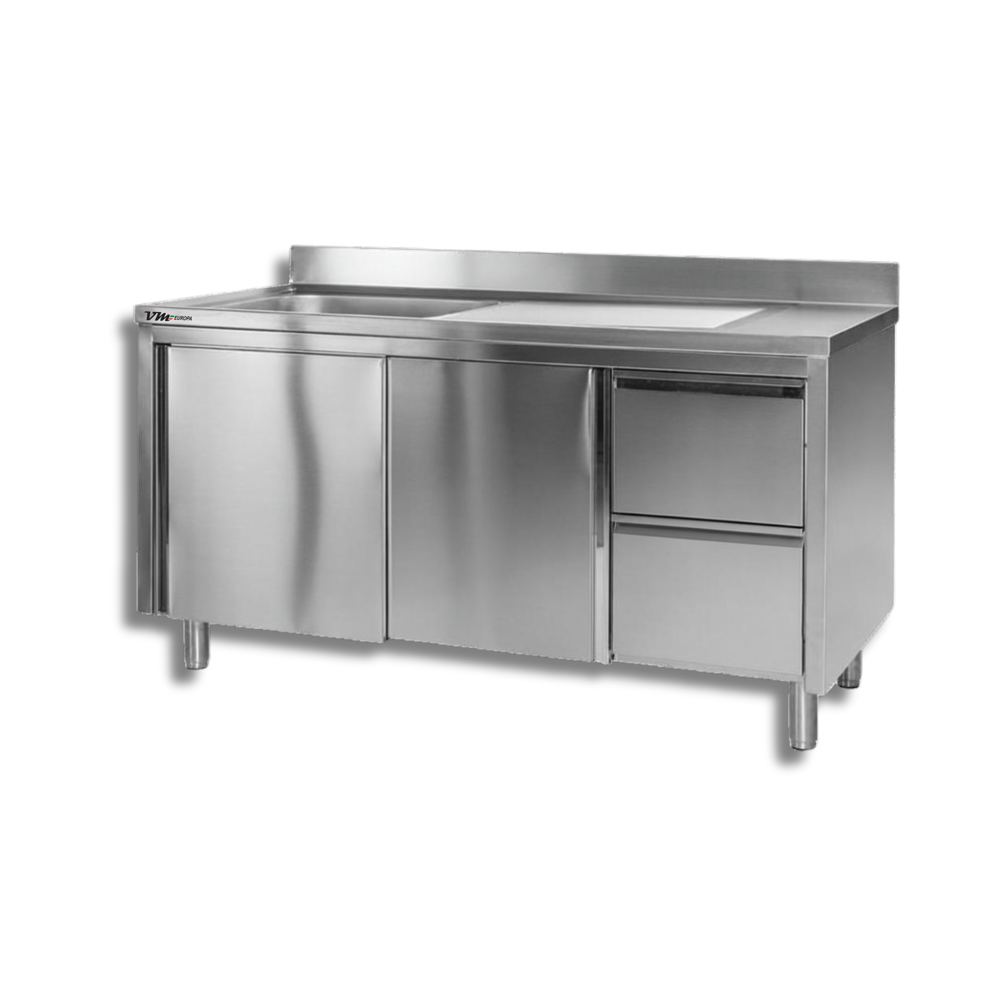 Spülschränke + 1 Becken, Edelstahlmöbel, Spültechnik