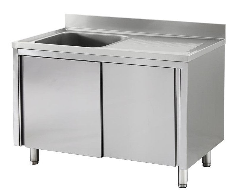 Spülschränke + 1 Becken, Edelstahlmöbel, Spültechnik
