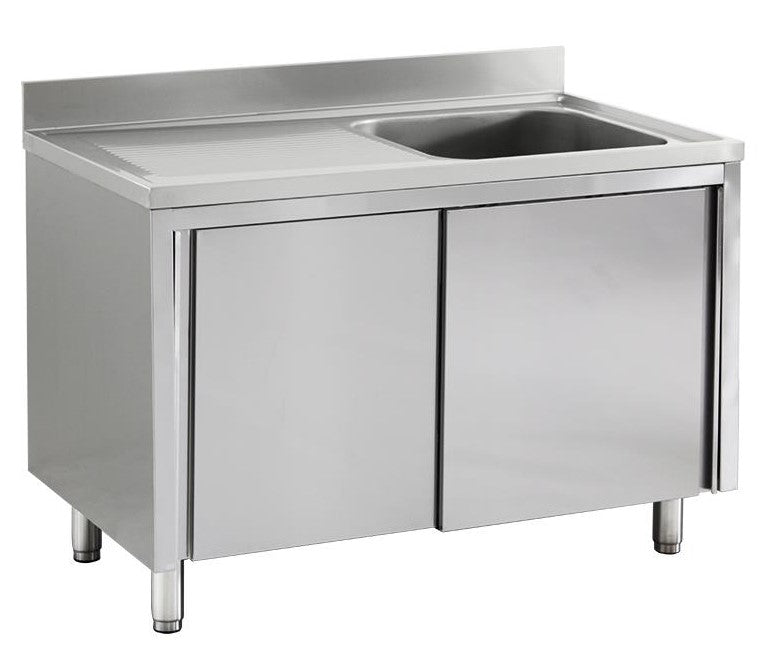 Spülschränke + 1 Becken, Edelstahlmöbel, Spültechnik