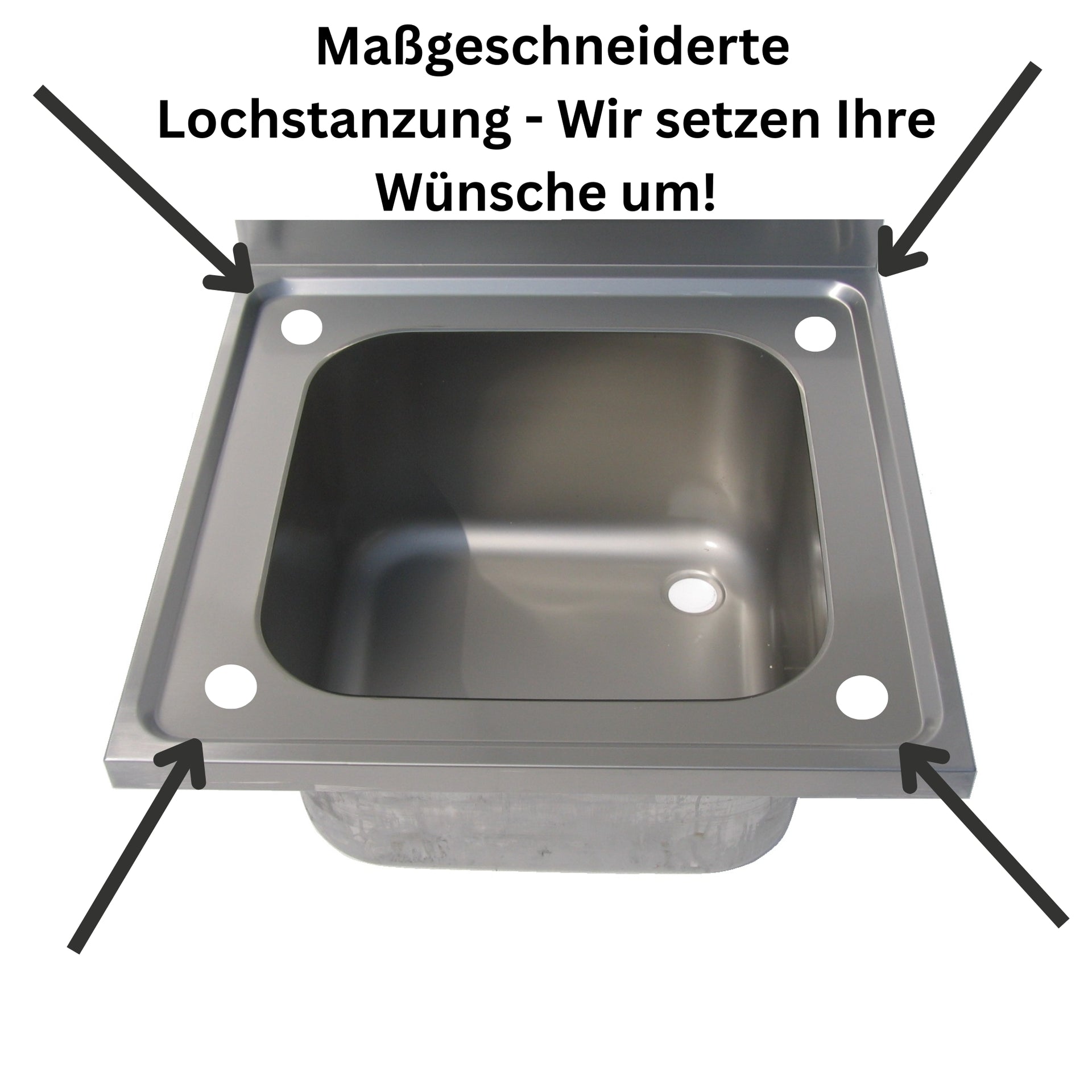 Lochstanzung Spültisch PREMIUM, Armatur oder Geschirrwaschbrause, Durchmesser 35 mm, werksseitig