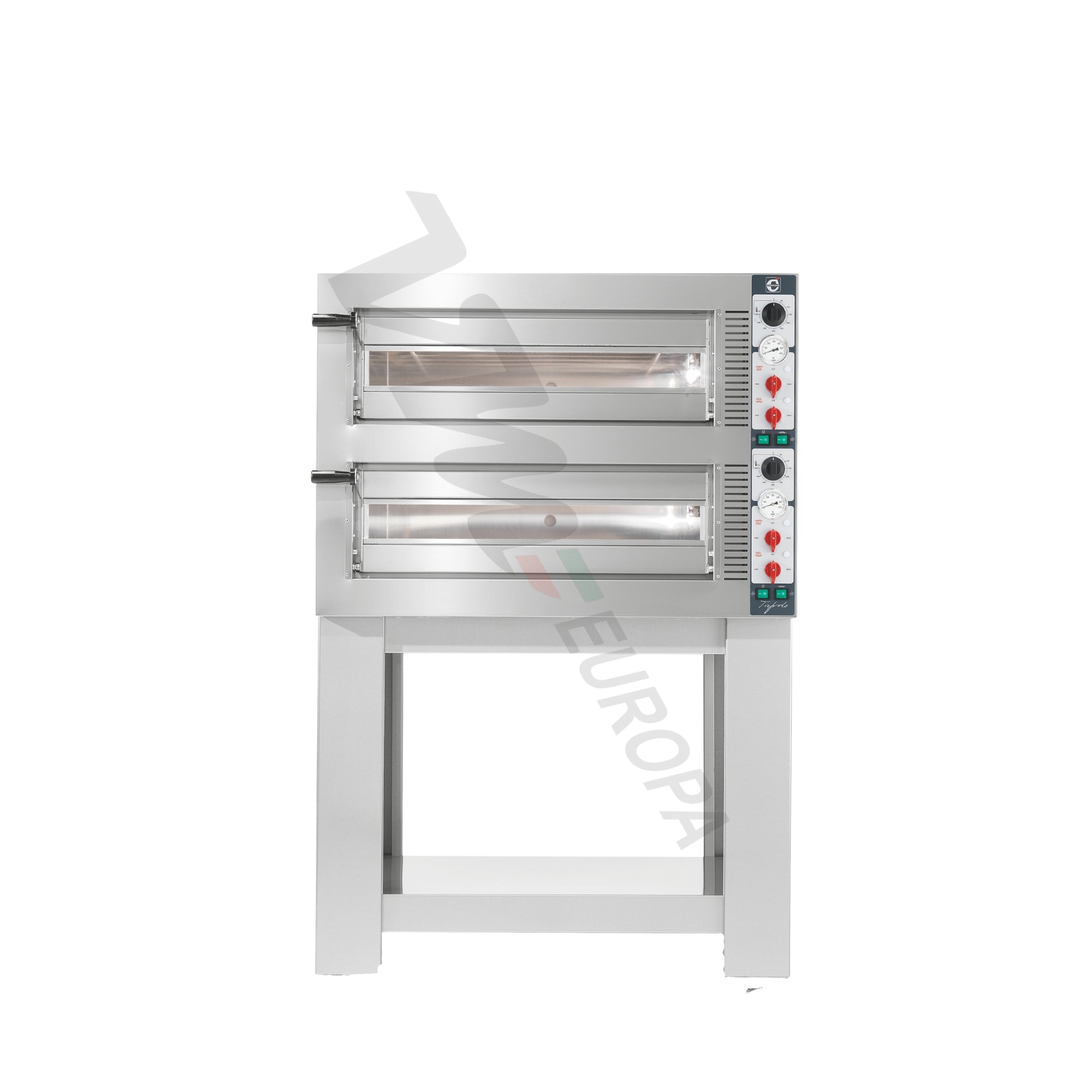 Cuppone Tiepolo Pizzaofen für 4 Pizzen Ø35cm 2 Kammern Kombisteuerung - TP435/2CM