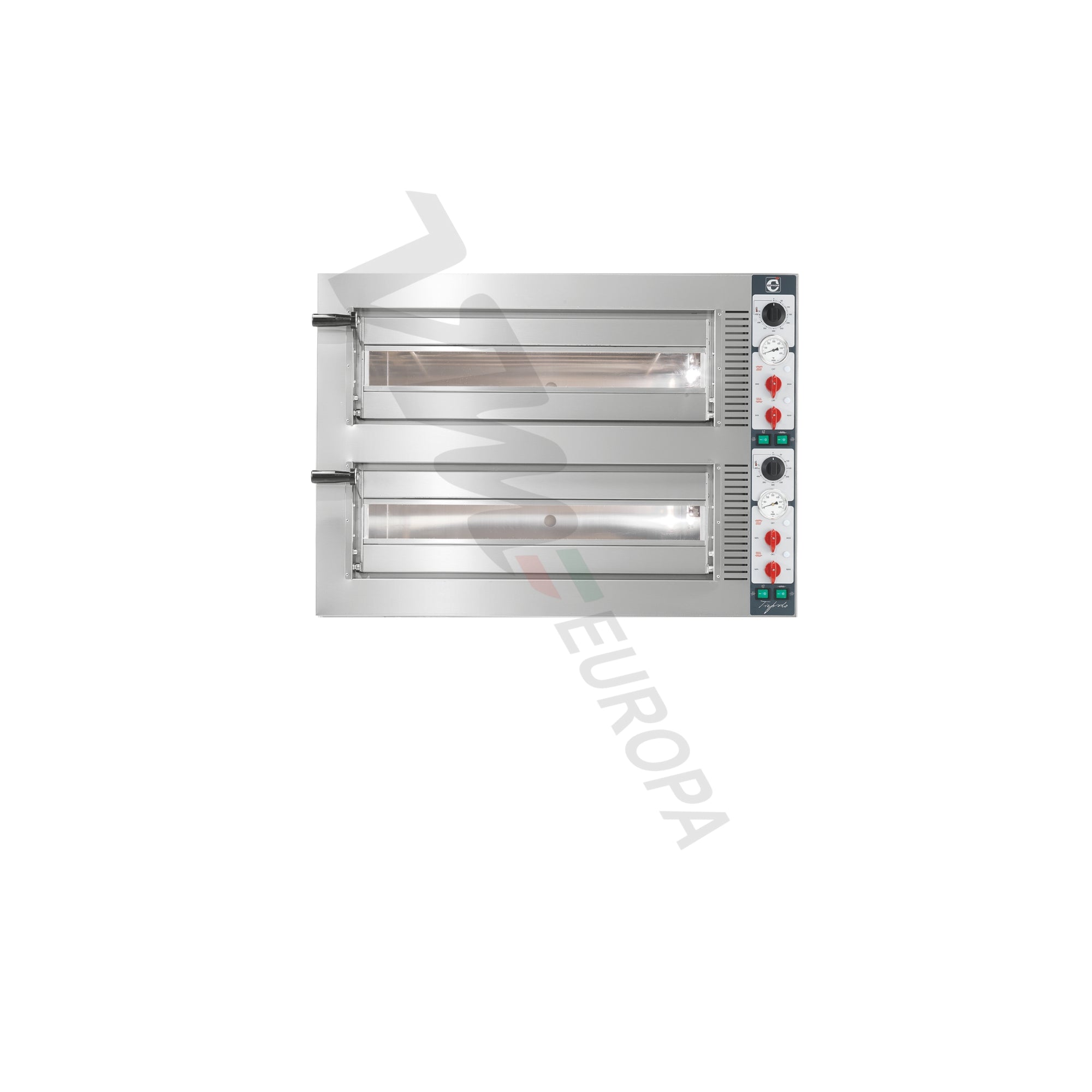 Cuppone Tiepolo Pizzaofen für 4 Pizzen Ø35cm 2 Kammern Kombisteuerung - TP435/2CM