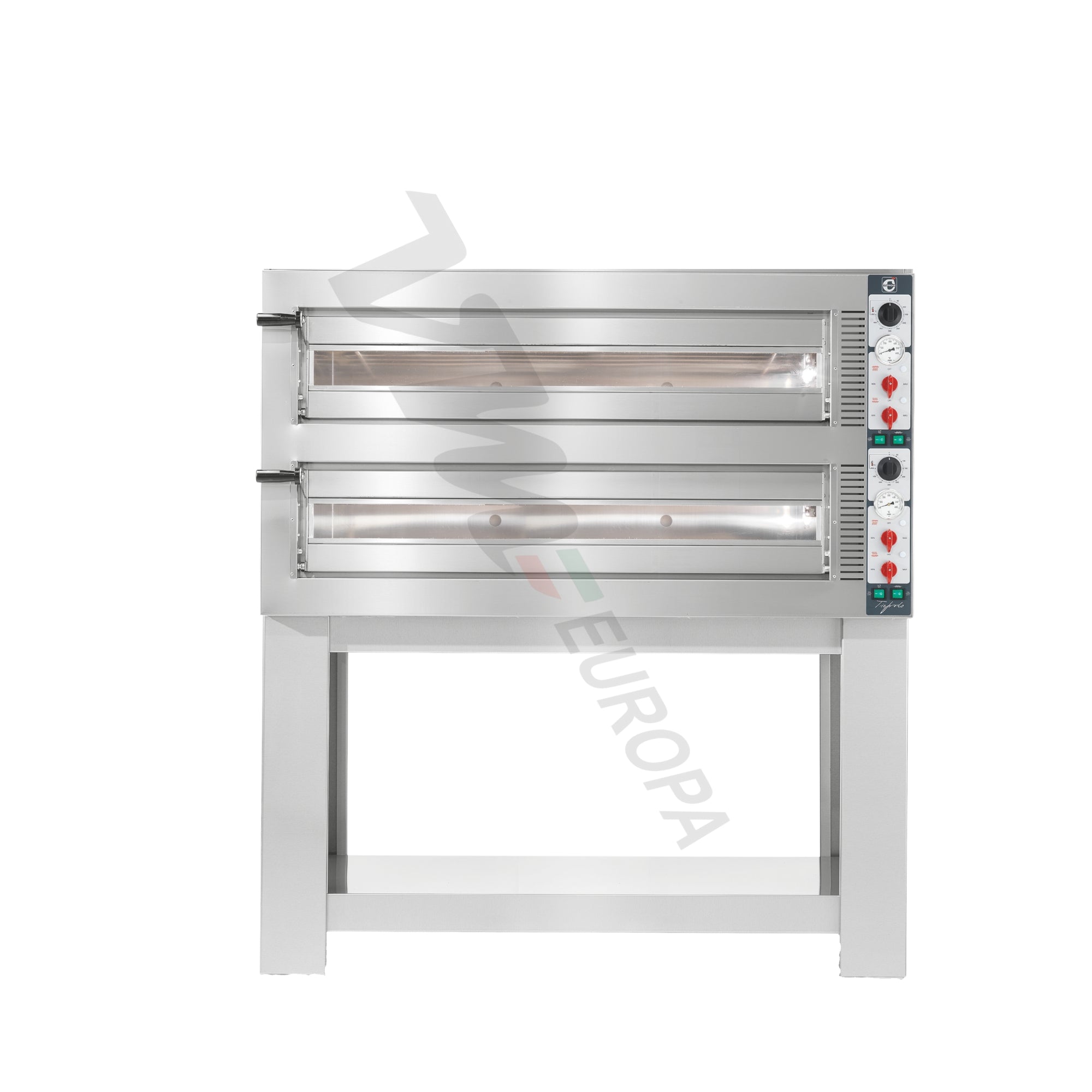 Cuppone Tiepolo Pizzaofen für 6 Pizzen Ø35cm Lang 2 Kammern Kombisteuerung - TP635L/2CM