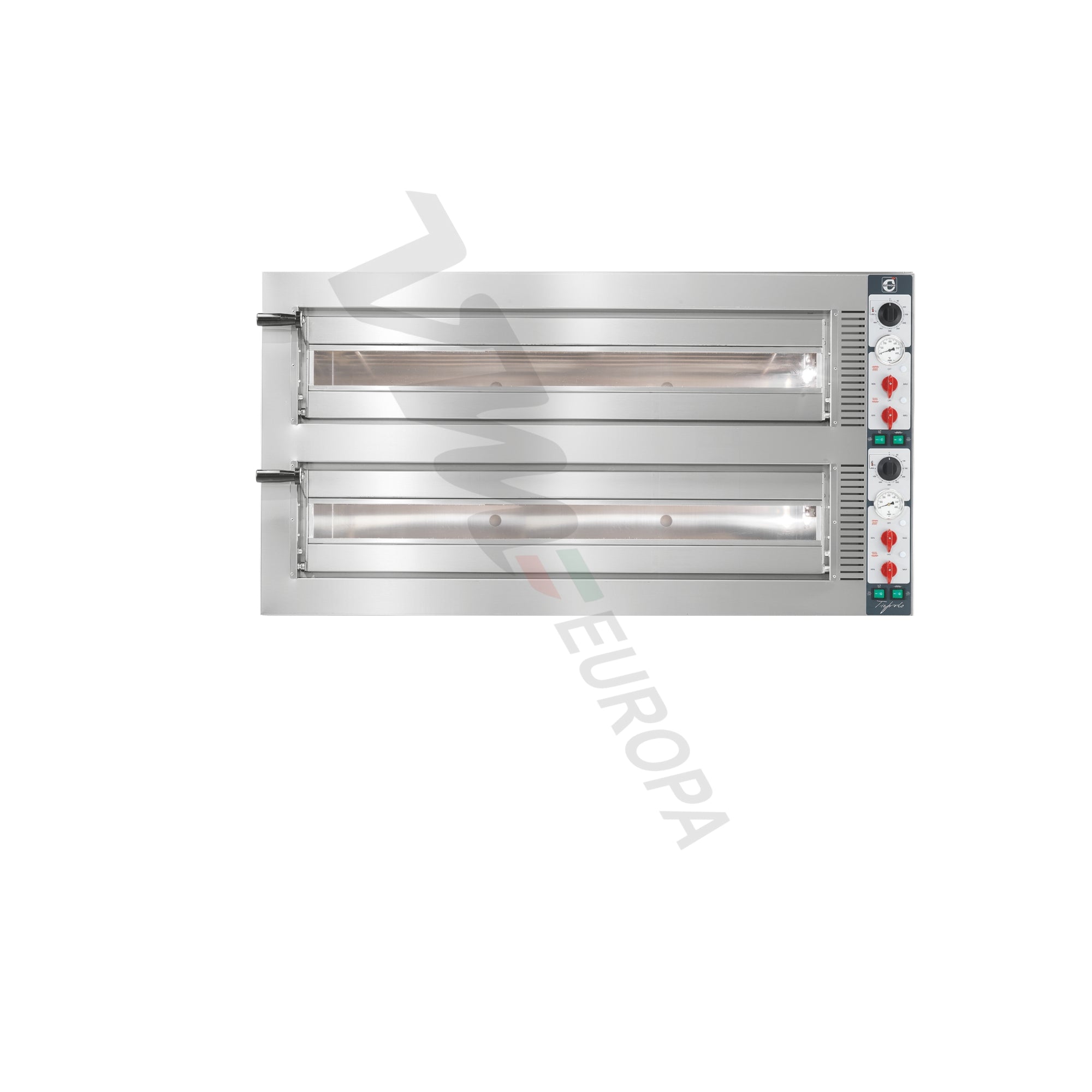 Cuppone Tiepolo Pizzaofen für 6 Pizzen Ø35cm Lang 2 Kammern Kombisteuerung - TP635L/2CM
