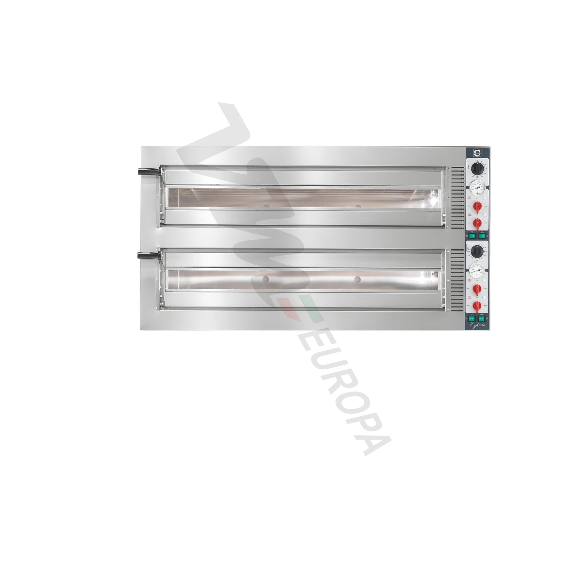 Cuppone Tiepolo Pizzaofen für 9 Pizzen Ø35cm 2 Kammern Kombisteuerung - TP935/2CM
