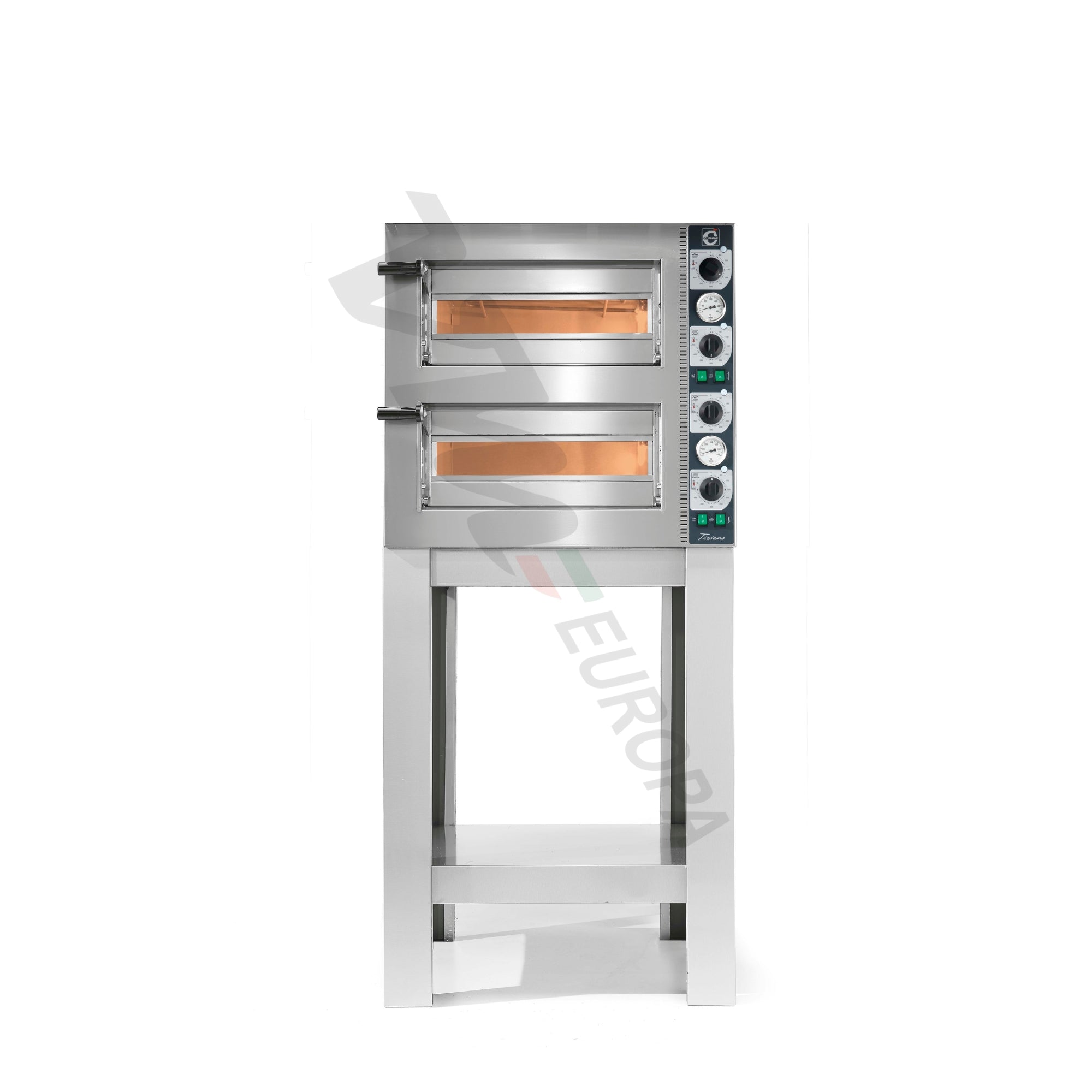 Cuppone Tiziano Pizzaofen für 2 Pizzen Ø30cm 2 Kammern Mechanisch - TZ230/2M