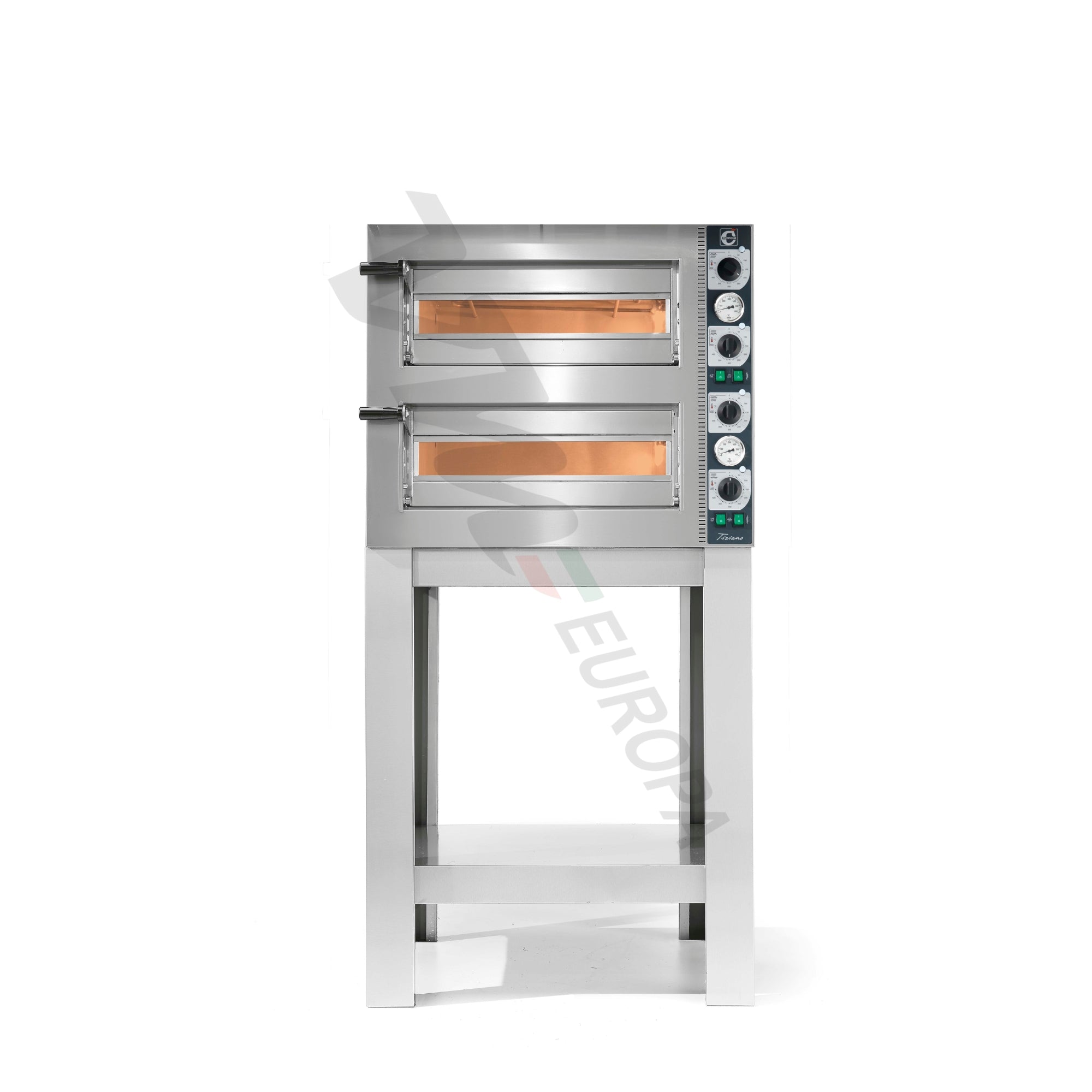 Cuppone Tiziano Pizzaofen für 4 Pizzen Ø25cm 2 Kammern Mechanisch - TZ425/2M