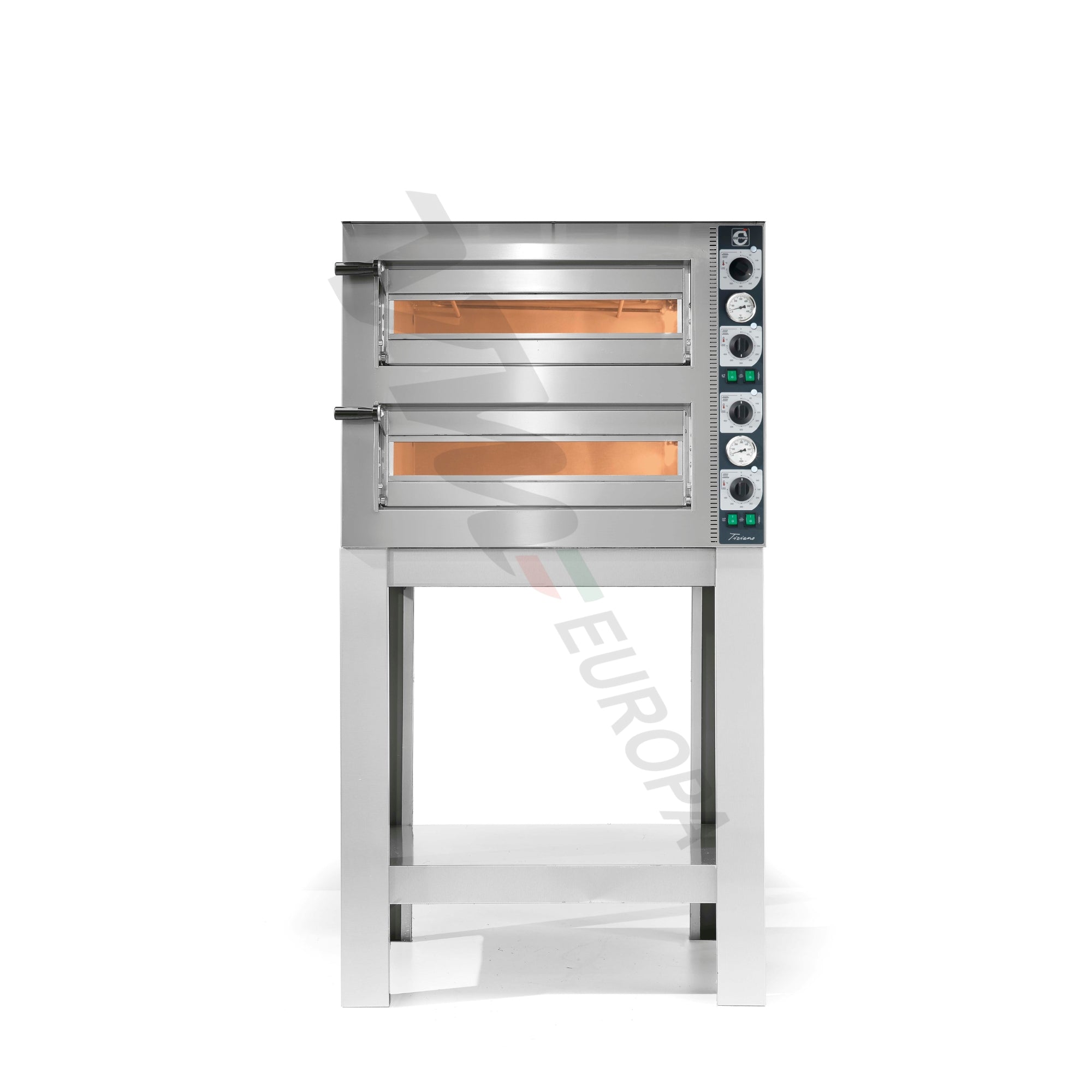 Cuppone Tiziano Pizzaofen für 4 Pizzen Ø30cm 2 Kammern Mechanisch - TZ430/2M