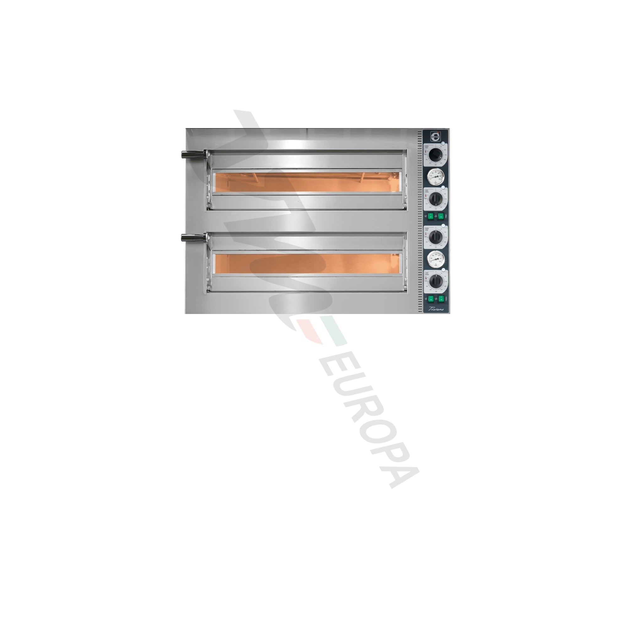 Cuppone Tiziano Pizzaofen für 4 Pizzen Ø35cm 2 Kammern Mechanisch - TZ435/2M